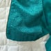 Vintage VICTORIAS SECRET Womens Robe Gold Label Teal Belted Gold Metallic Trim L