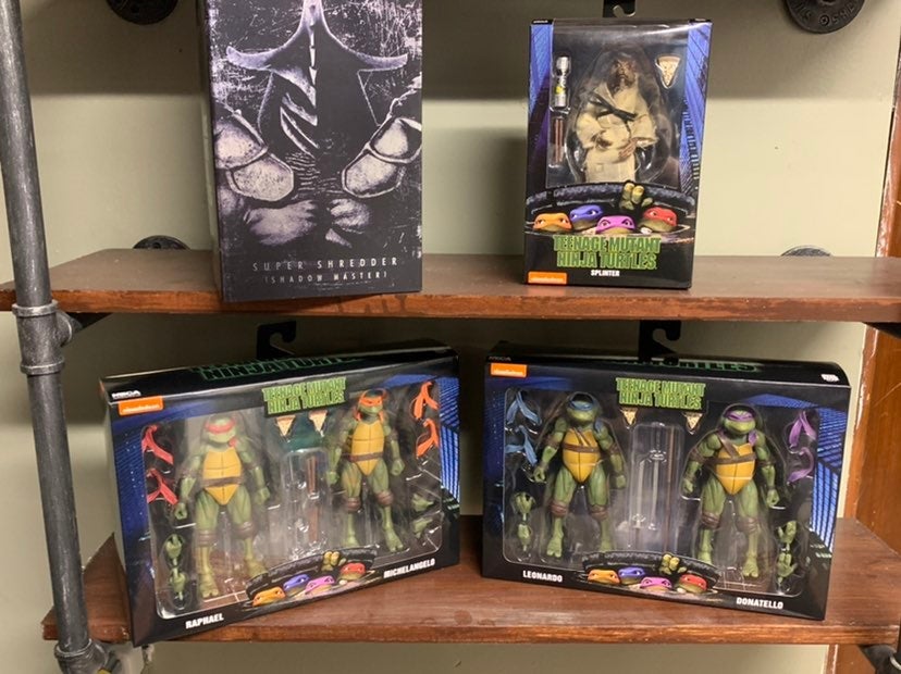 NECA Movie Turtles, Splinter & Super Shr