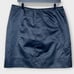 HENRI BENDEL black sateen finish straight skirt size 12 office holiday classic