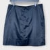 HENRI BENDEL black sateen finish straight skirt size 12 office holiday classic