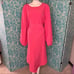 Eloquii 60’s 70’s Barbiecore Pink handkerchief bishop puff sleeve dress 28