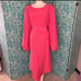 Eloquii 60’s 70’s Barbiecore Pink handkerchief bishop puff sleeve dress 28