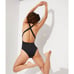Andie Swim The Tulum One Piece Swimsuit Resortwear Beach Flat Black Classic Sz M