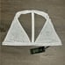 NWT Dolls Kill / Club Exx White Rhinestone Triangle Bra Top Size XXL