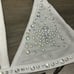NWT Dolls Kill / Club Exx White Rhinestone Triangle Bra Top Size XXL