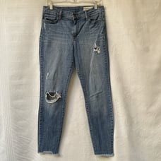 Pistola Jeans Distressed Womens 31 Stretch Tapered Leg Casual Festival Vacation