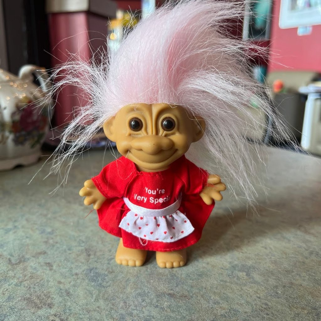 Vintage RUSS Valentine's Special Troll Doll