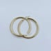 Real 10k Gold Hoop Earrings 40mm