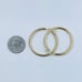 Real 10k Gold Hoop Earrings 40mm