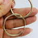 Real 10k Gold Hoop Earrings 40mm