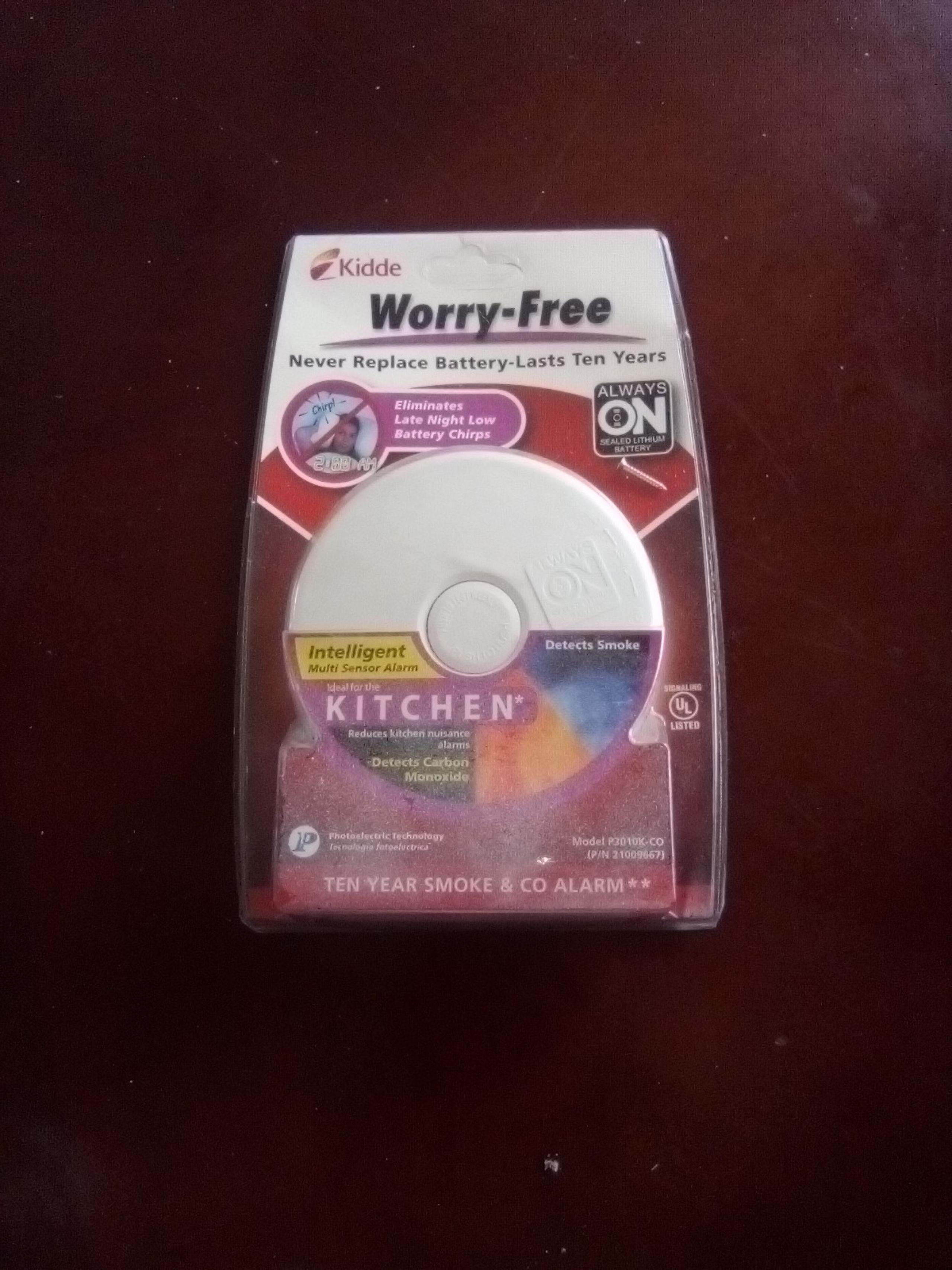 Worry-Free Carbon Monoxide (CO)4 10 Years No Battery Change