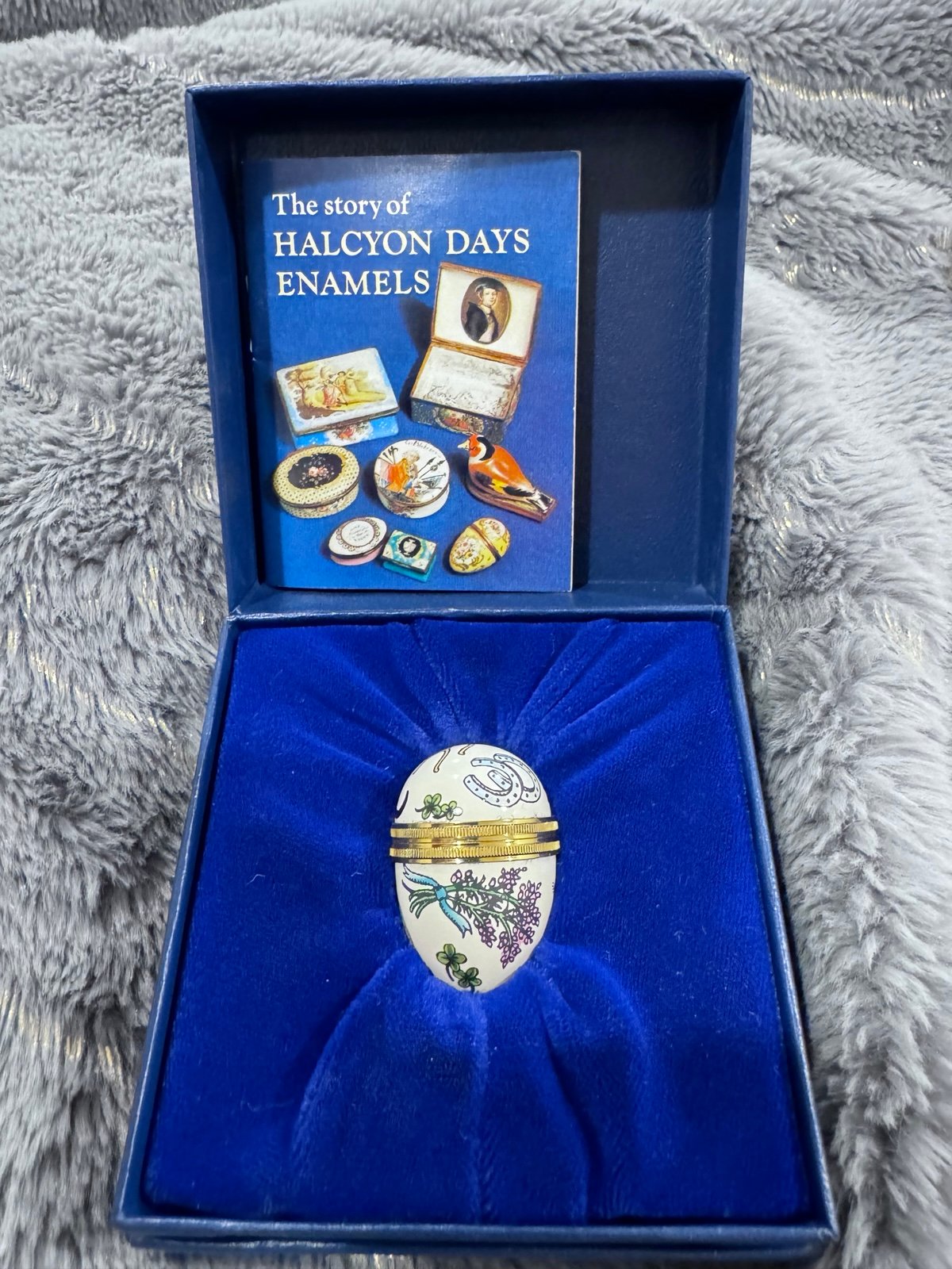 Halcyon Days Enamel Trinket Box “Lucky”