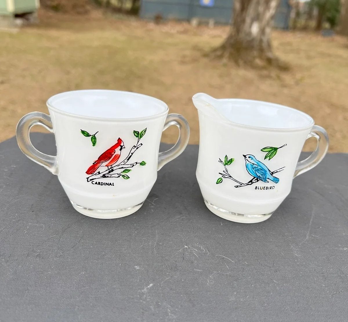 Bartlett hotsell Collins Feathered Friends Creamer and Sugar Bowl