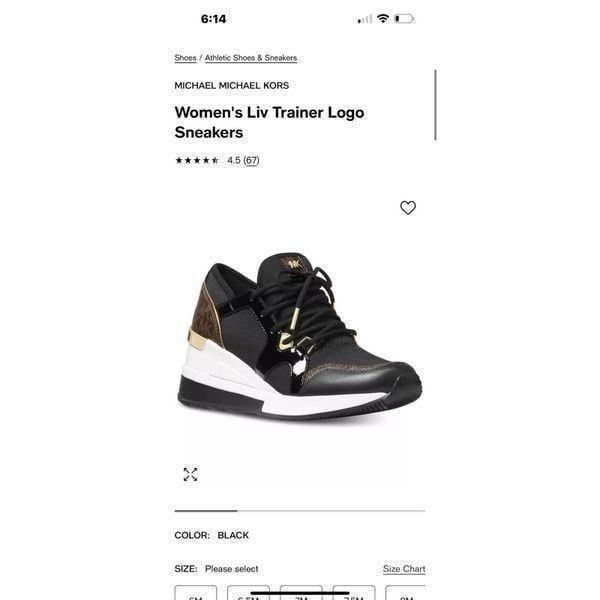 michael kors wedge trainer