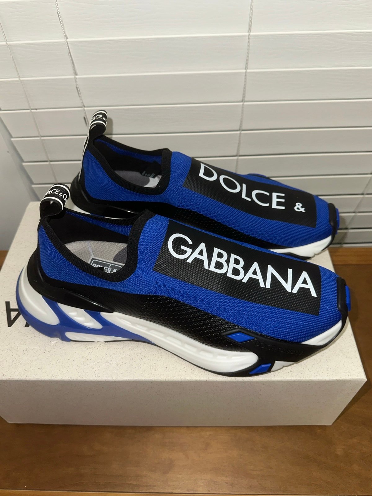 Dolce gabbana sorrento shoes in mesh blue
