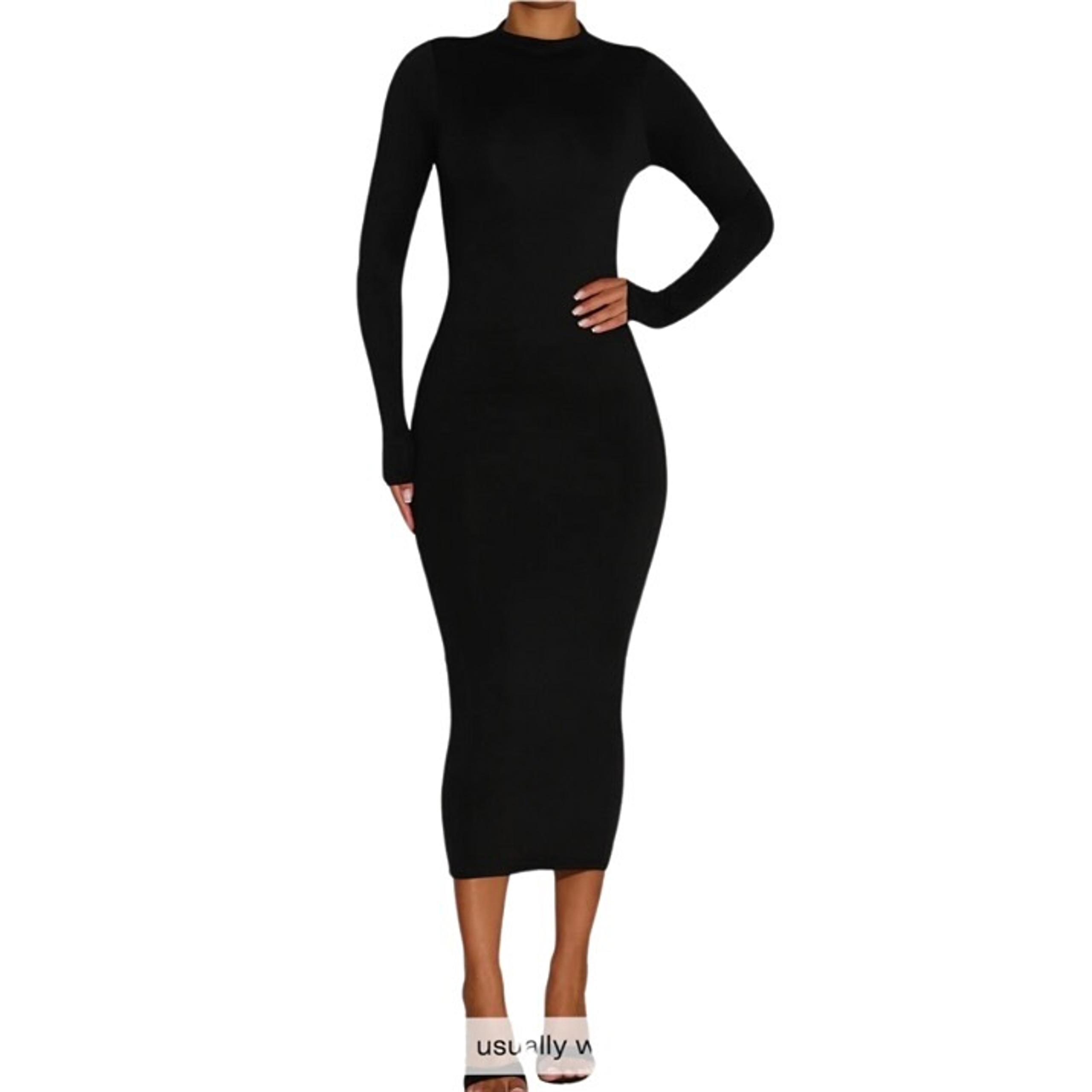 Naked Wardrobe Black Body-Con Dress