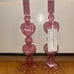 cupcakes and cashmere Pink Valentine’s Heart Candle Holder Set of 2