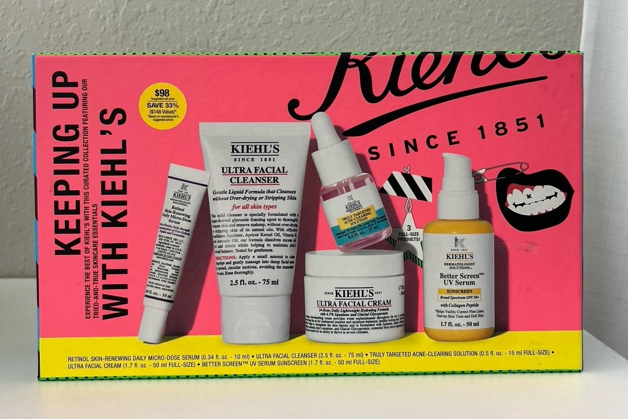 Kiehl’s Keeping Up With Kiehl’s Holiday Vault Set Cleanse Hydrate Treat Protect