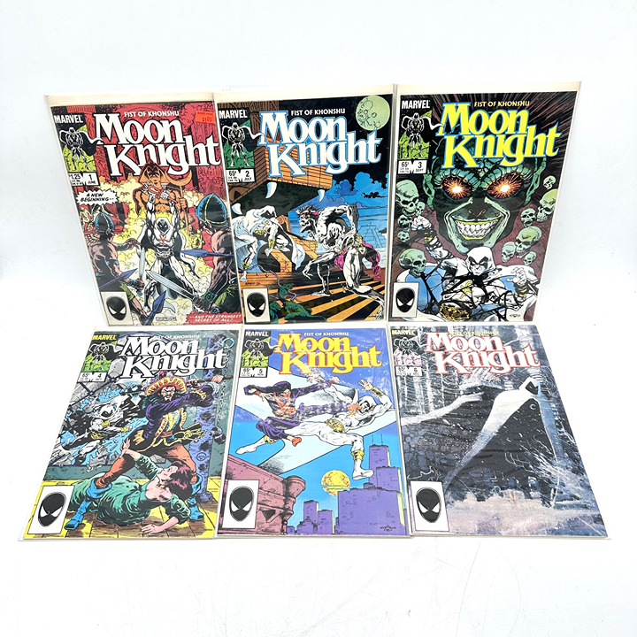 Marvel Moon Knight Vol. 2 1985 Fist Of Khonshu Complete Set 1-6 VF/NM Boarded