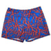J. McLaughlin Blue & Orange Coral Reef Print Stretchy Pull On 5” Bike Short