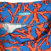J. McLaughlin Blue & Orange Coral Reef Print Stretchy Pull On 5” Bike Short