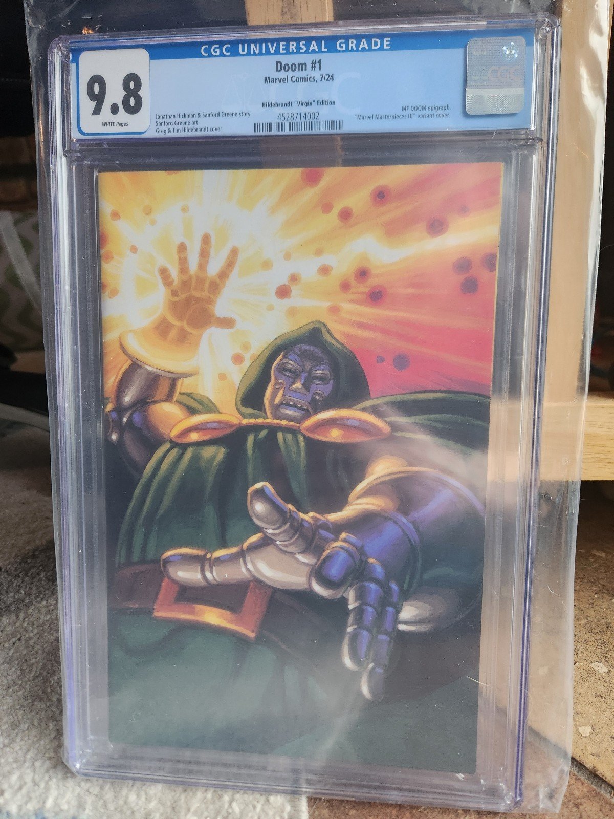 DOOM #1 9.8 CGC 1:50 Greg & Tim Hildebrandt virgin variant