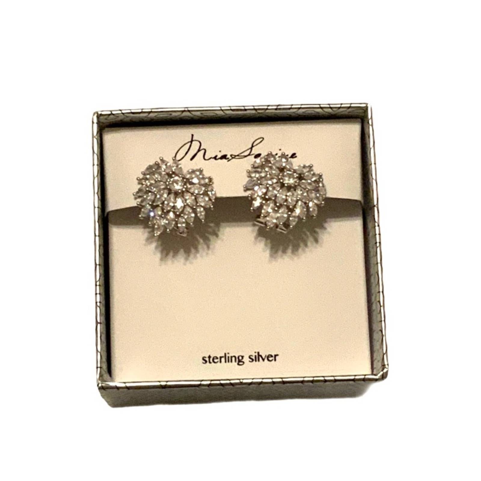 Mia Sarine Sterling Silver Earrings