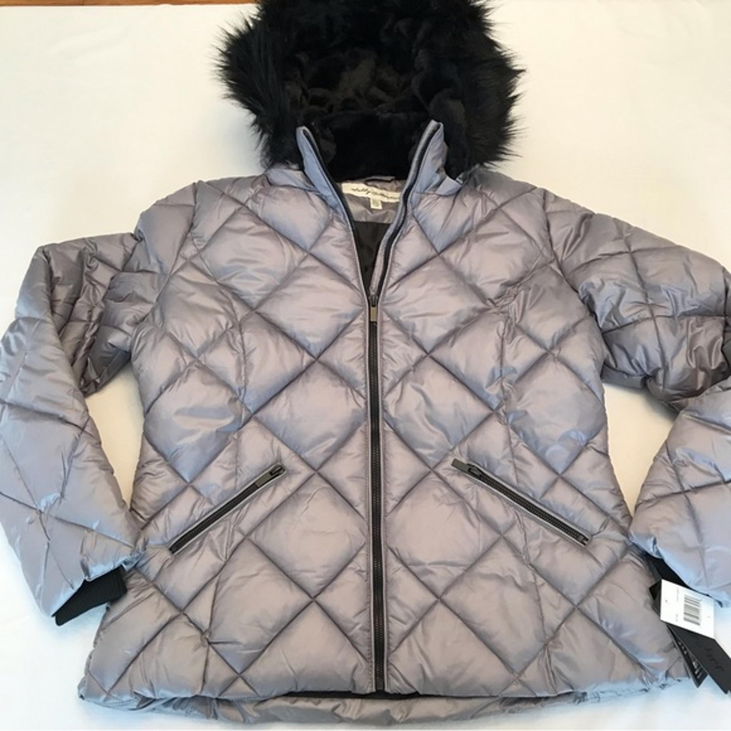 New Sebby Collection, Diamond Quilted Puffer Coat, Size Large Women's Outerwear