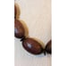 Vintage Chunky Hand Carved Oblong Wood Beaded Tribal Vibe 20 Necklace