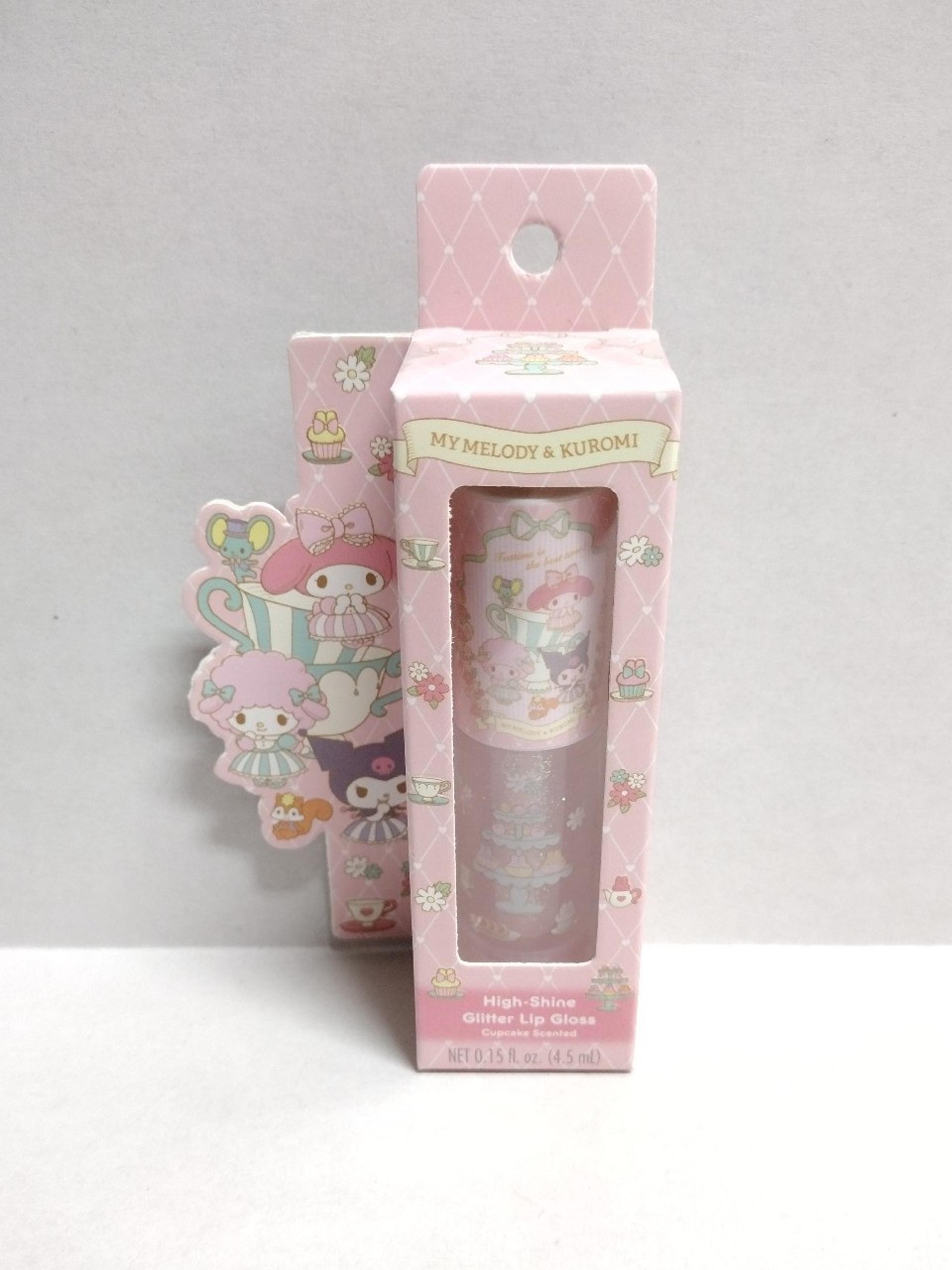 New Women's Sanrio My Melody & Kuromi Tea Party Glitter Lip Gloss