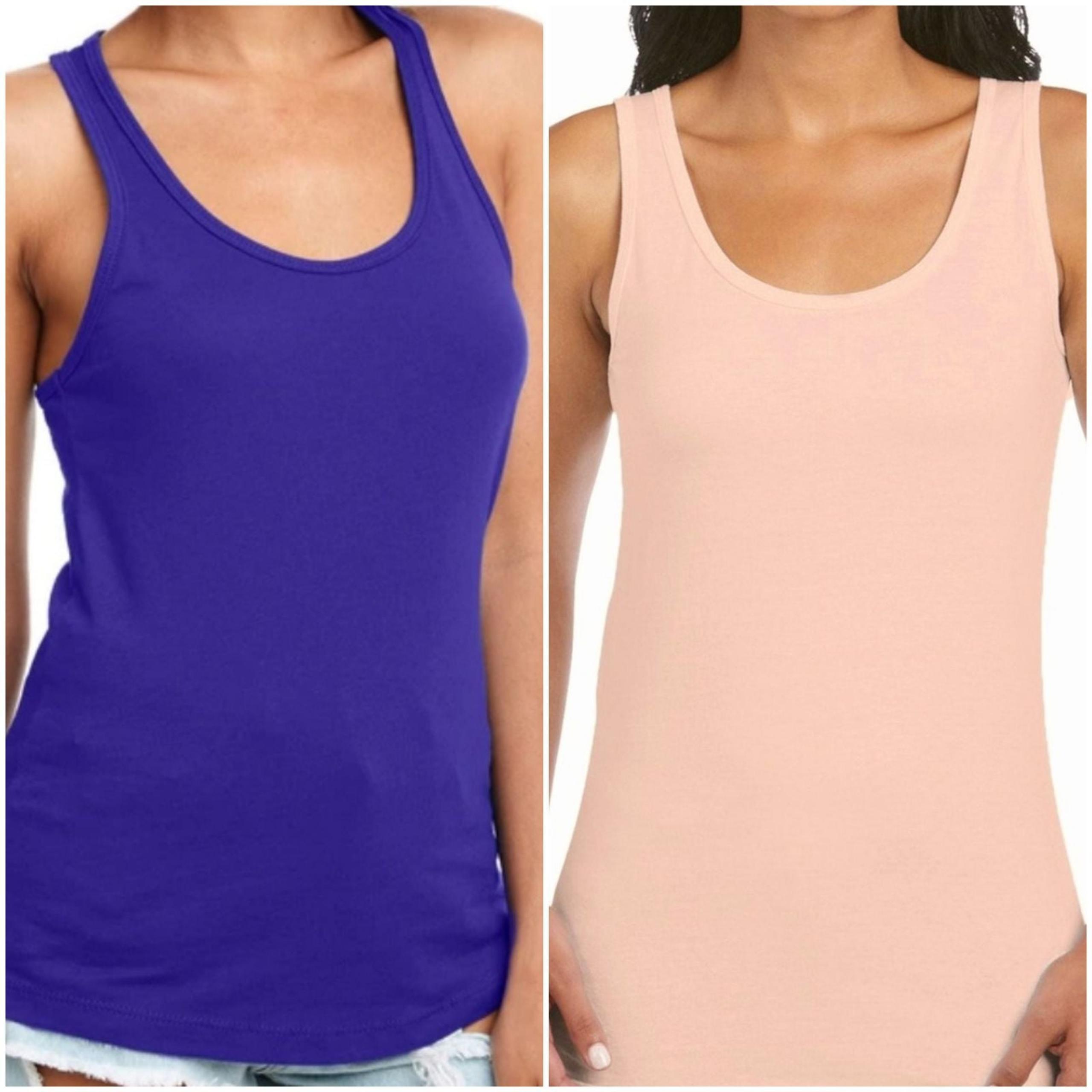 2 Pack- Large Women's Racerback Tanks