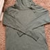 Eva Mendez small sage green button down sweater