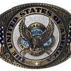 Belt Buckle Eagle Vintage 1986 Eagle United States Of America Made USA VTG