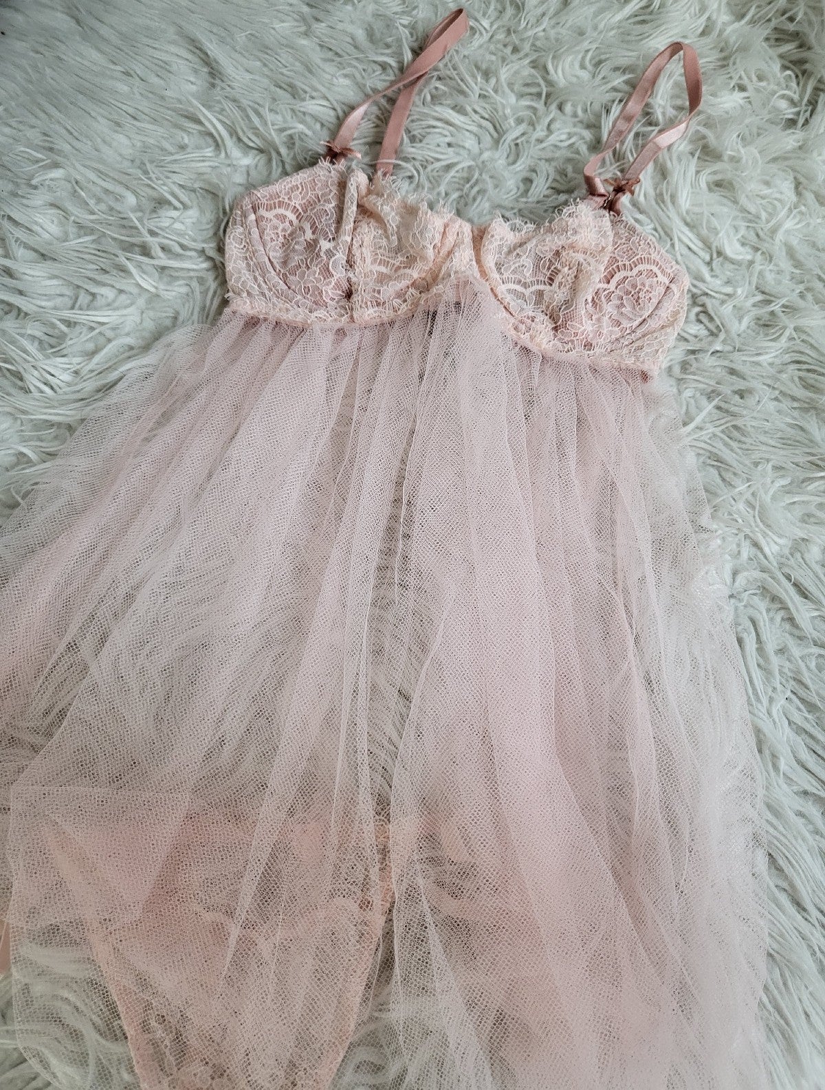 Victoria's Secret Babydoll, XS, Light Pink