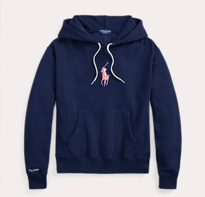 Ralph Lauren Pink Pony Fleece Hoodie - XL
