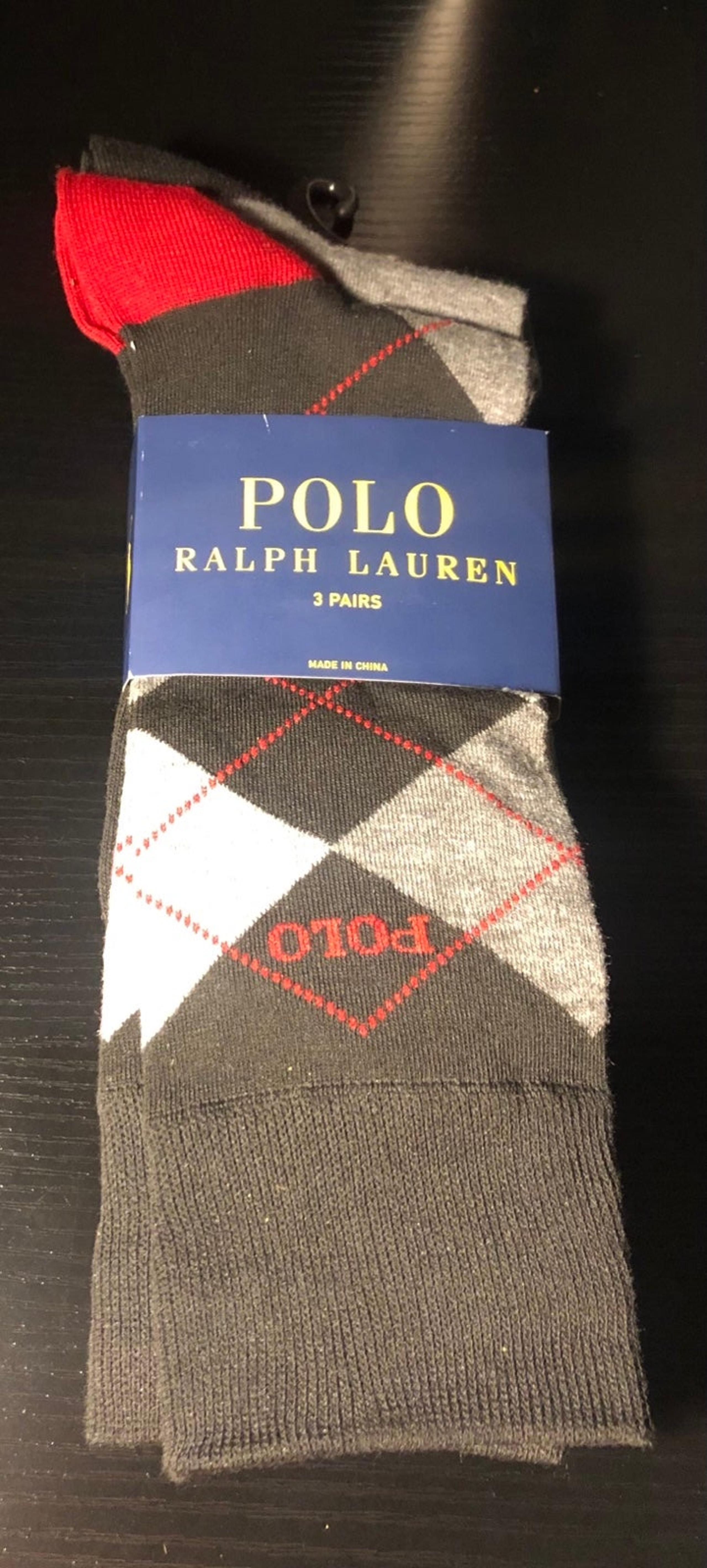 New Ralph Lauren Polo Men's Dress Socks (3 pack)