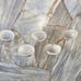 Set of 5 Gorgeous Stylish Modern Seashell Candles