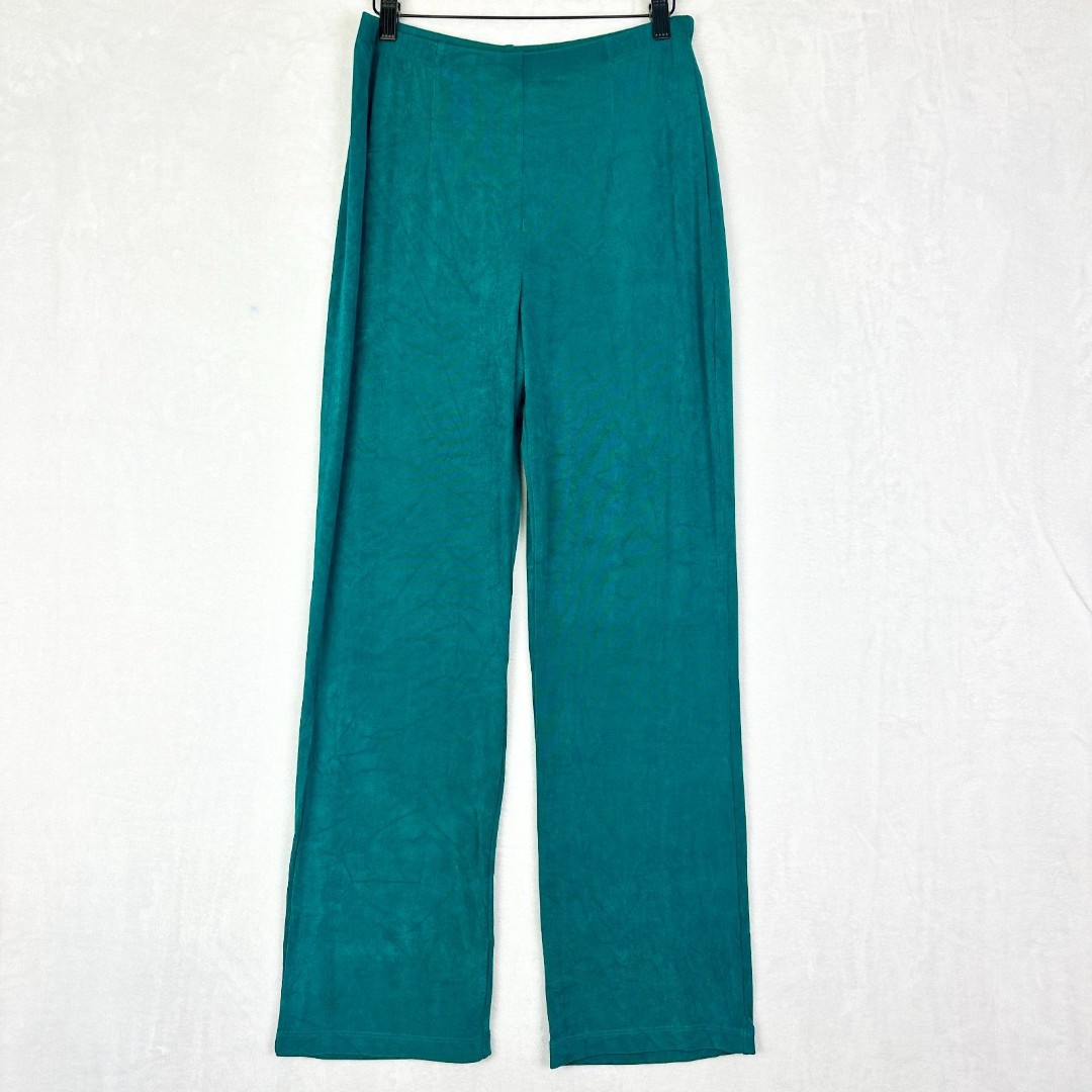 Chico's Travelers No Tummy Pants Size 1/Medium 8-10 Slinky Teal Green