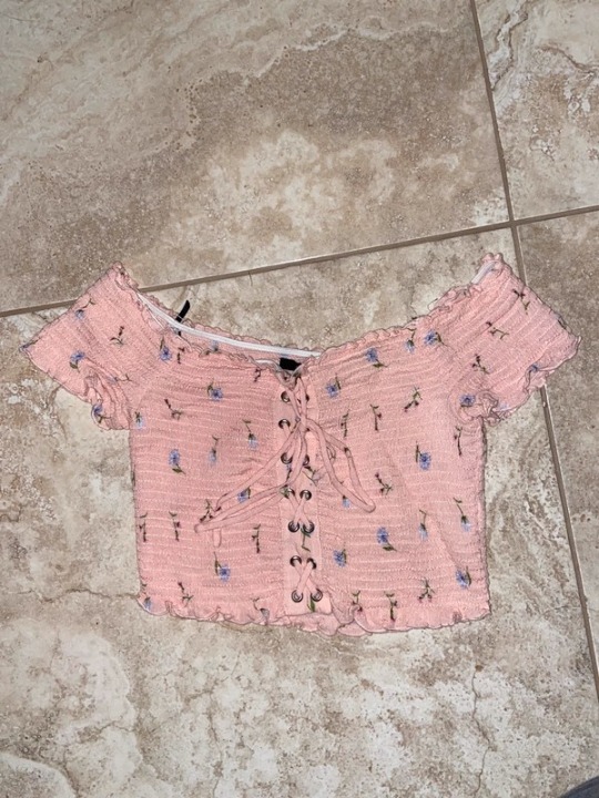 Floral corset top