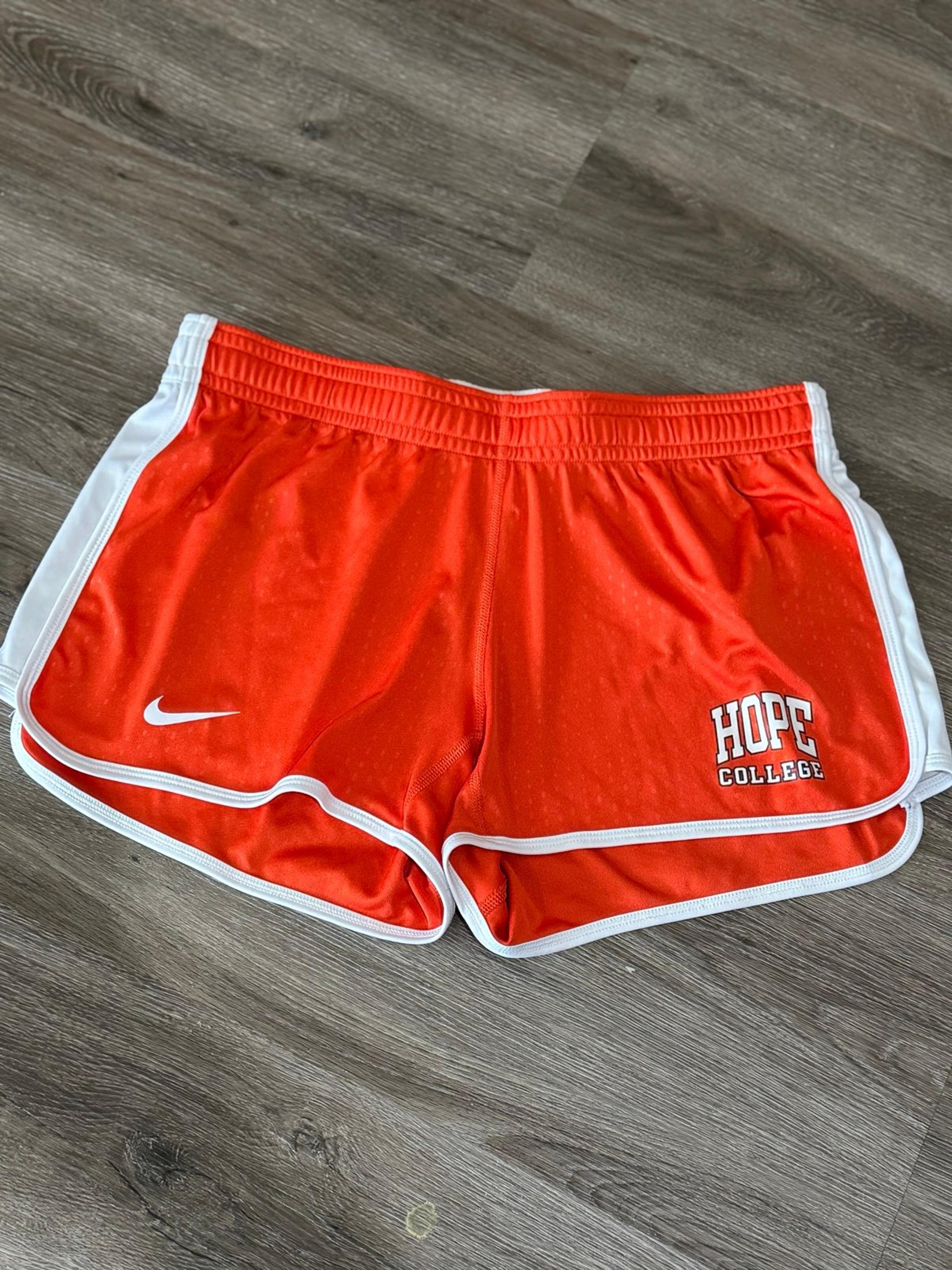 Nike Hope College Running Shorts Women’s Medium | Orange & White Athletic Fit