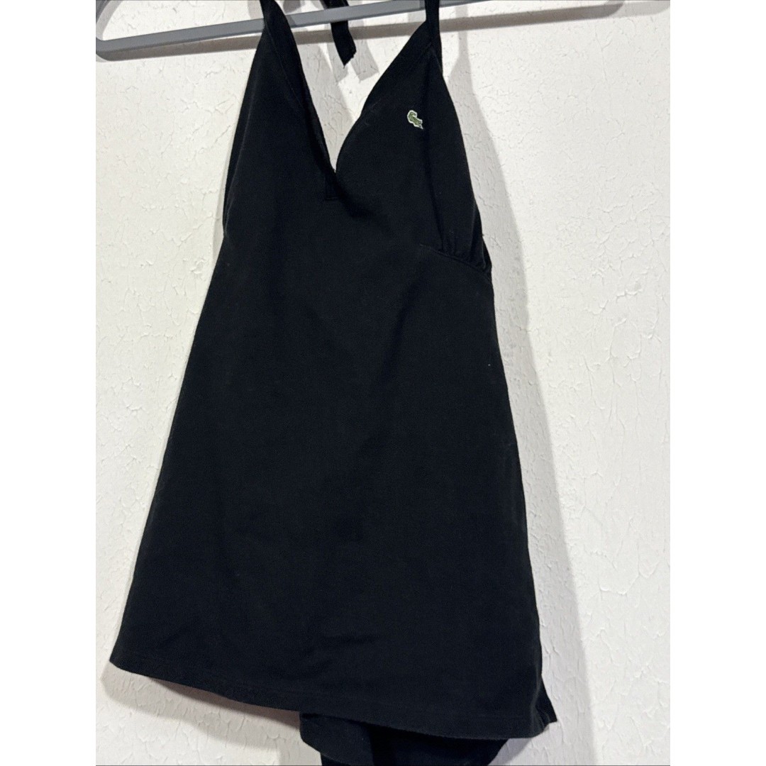 Lacoste Women’s 40 Halter top Black Made In Peru
