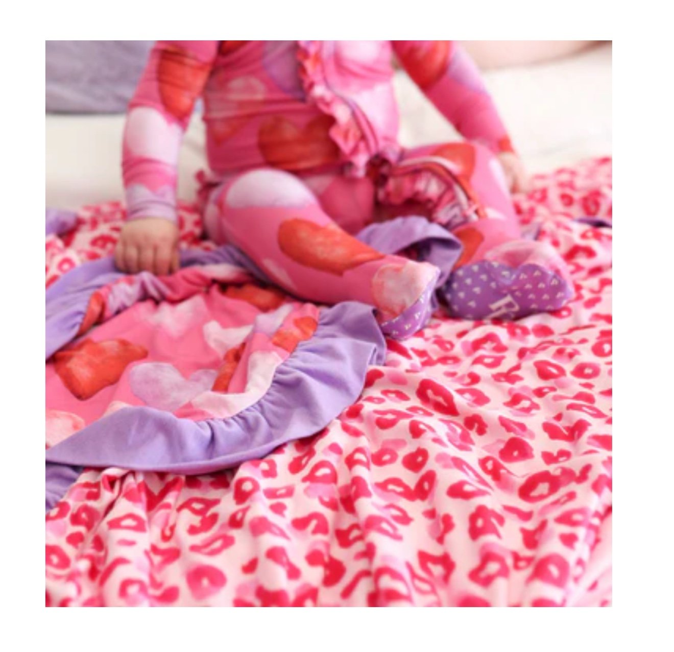 Posh peanut valentine and Ashley ruffled luxe