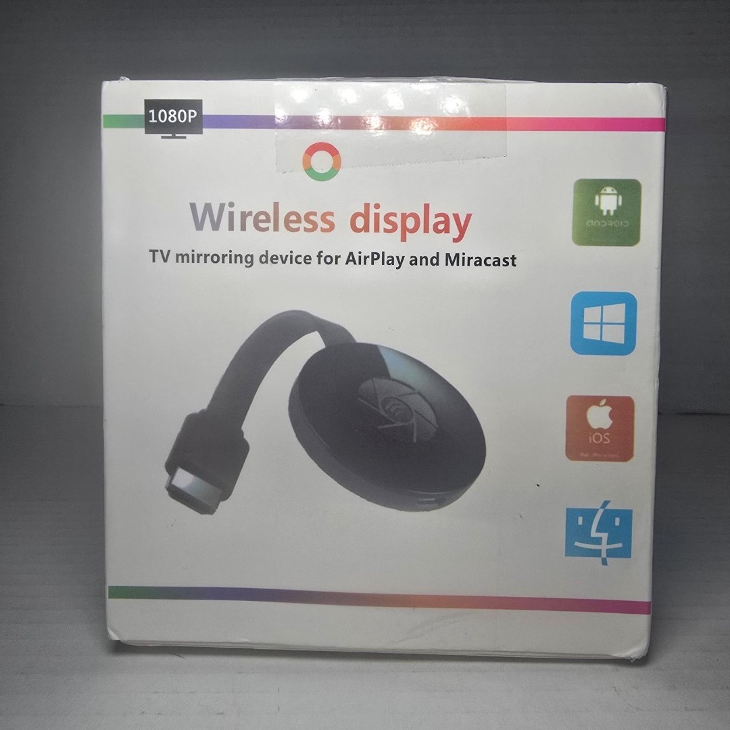 Wireless Display Tv Mirroring Device for Airplay and Miracast Streaming New
