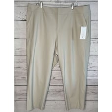 NwT Athleta Stellar Straight Crop Pants Women’s Size 24 in Neutral Minimalist