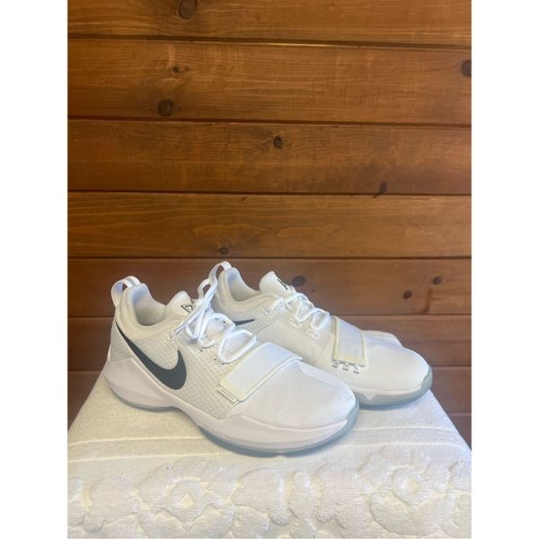 Nike Paul George 1 White Size 7 Youth Basketball Shoes PG 880304-100