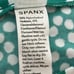 Spanx Womens Sunshine Shorts 6 50213R Polka Dot Kelly Green Flat Front Size L
