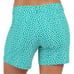 Spanx Womens Sunshine Shorts 6 50213R Polka Dot Kelly Green Flat Front Size L
