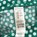 Spanx Womens Sunshine Shorts 6 50213R Polka Dot Kelly Green Flat Front Size L