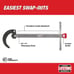 Milwaukee 10 in. Aluminum Pipe Wrench with Power Length Handle with 2.5 in. Basi