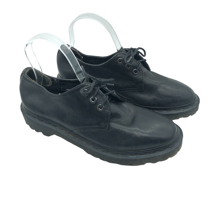 Dr. Martens Immanuel Loafers Lace Up Leather Black Mens 7 Womens 8